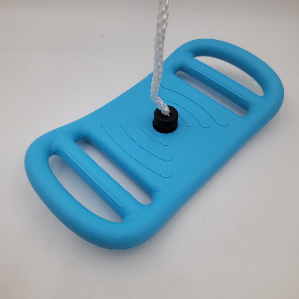 Blue Kids Tree Swing Platform Disc with Adjustable 56 Inch Rope and Handles